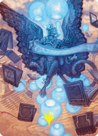Sphinx of Forgotten Lore Art Card (33/54) (Gold-Stamped Signature) (-033) - Art Series: Foundations