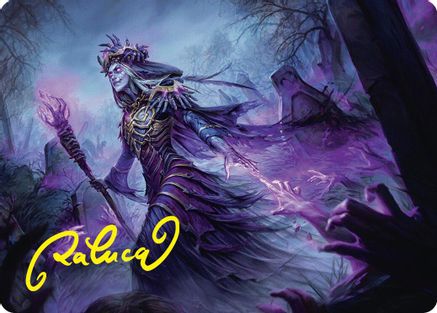 Zul Ashur, Lich Lord Art Card (10/54) (Gold-Stamped Signature) (-010) - Art Series: Foundations