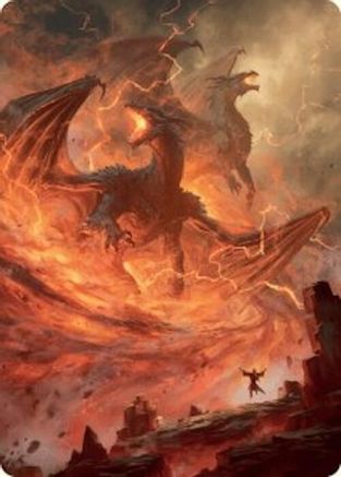 Rite of the Dragoncaller Art Card (38/54) (-038) - Art Series: Foundations