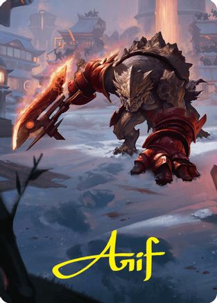 Searslicer Goblin Art Card (39/54) (Gold-Stamped Signature) (-039) - Art Series: Foundations