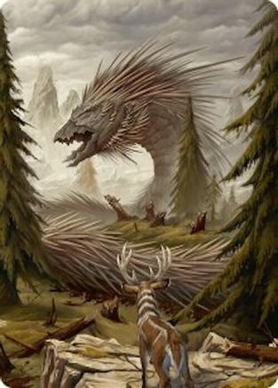 Quilled Greatwurm Art Card (44/54) (-044) - Art Series: Foundations