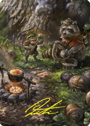 Sylvan Scavenging Art Card (46/54) (Gold-Stamped Signature) (-046) - Art Series: Foundations