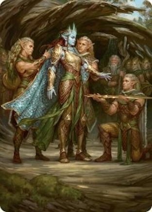 Lathril, Blade of the Elves Art Card (48/54) (-048) - Art Series: Foundations