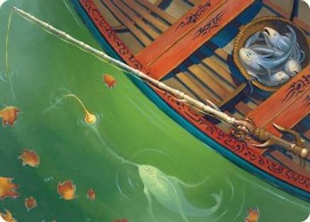 Fishing Pole Art Card (18/54) (-018) - Art Series: Foundations