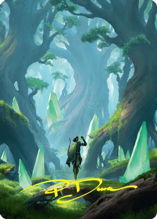 Forest Art Card (25/54) (Gold-Stamped Signature) (-025) - Art Series: Foundations