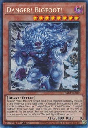 Danger! Bigfoot! (Alternate Art) (PCR) (RA03-EN019) - Quarter Century Bonanza 1st Edition