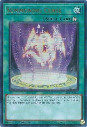 Summoning Curse (UR) (RA03-EN057) - Quarter Century Bonanza 1st Edition