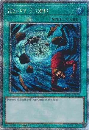 Heavy Storm (Quarter Century Secret Rare) (RA03-EN092) - Quarter Century Bonanza 1st Edition