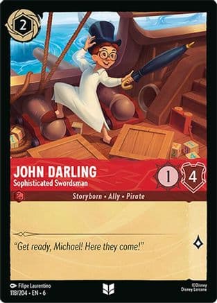 John Darling - Sophisticated Swordsman (118/204) - Azurite Sea Cold Foil