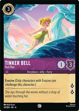Tinker Bell - Fast Flier (43/204) - Azurite Sea Cold Foil