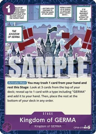 Kingdom of GERMA (Textured Foil) (OP06-079) - Premium Booster -The Best- Foil