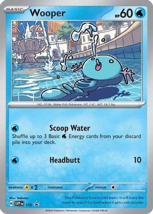 Wooper 155- SV Scarlet & Violet Promo Cards Holofoil
