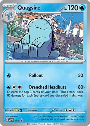 Quagsire 156- SV Scarlet & Violet Promo Cards Holofoil