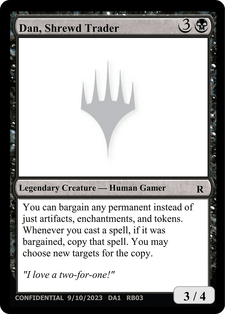 Dan, Shrewd Trader (DA1-RB03B) - Unknown Event