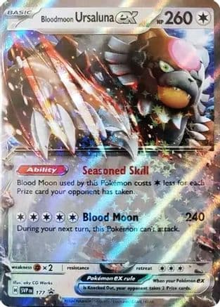 Bloodmoon Ursaluna ex 177- SV Scarlet & Violet Promo Cards Holofoil