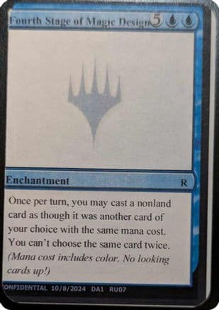 Fourth Stage of Magic Design (-) - Un-Known Event Playtest Cards