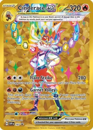 Cinderace ex 163- SV Scarlet & Violet Promo Cards Holofoil