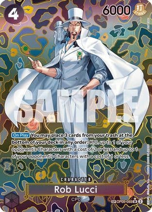 Rob Lucci (SP) (EMPERORS IN THE NEW WORLD) Foil