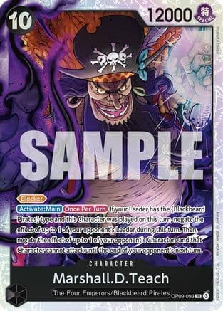 Marshall.D.Teach (093) (EMPERORS IN THE NEW WORLD) Foil