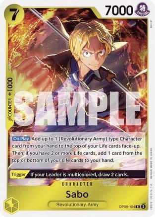 Sabo (104) (EMPERORS IN THE NEW WORLD) Foil