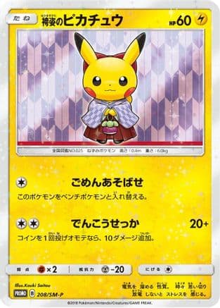 Hakama Pikachu - 208/SM-P (208/SM-P) (Japanese) - SMP Sun Moon Promos