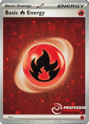 Fire Energy (023) 002- Professor Program Promos Holofoil