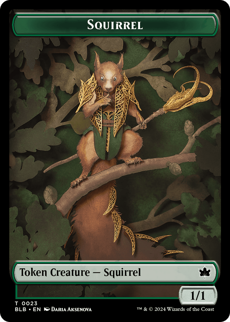 Squirrel (TBLB-023) - Bloomburrow Tokens