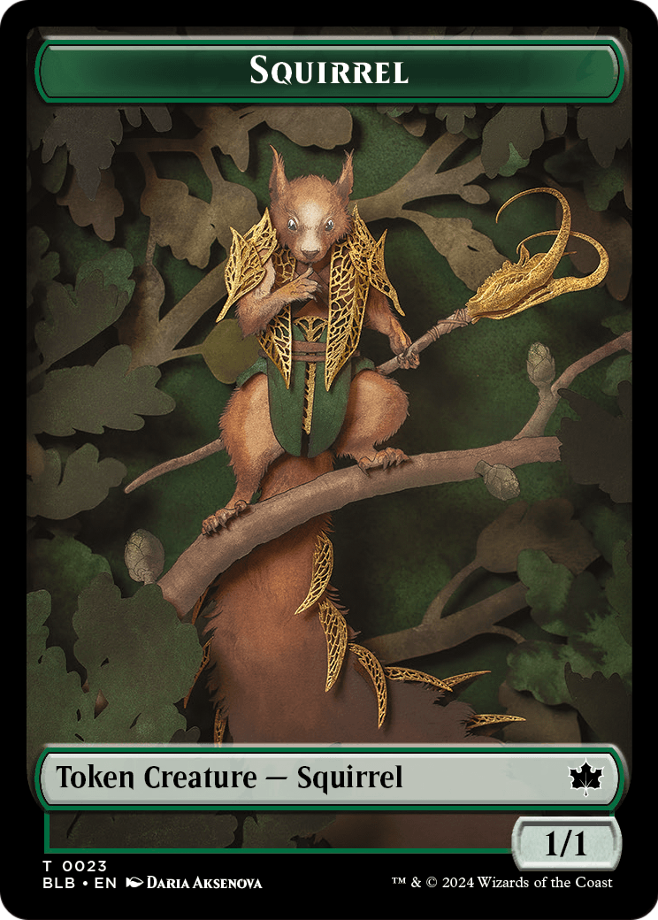 Squirrel (TBLB-023) - Bloomburrow Tokens