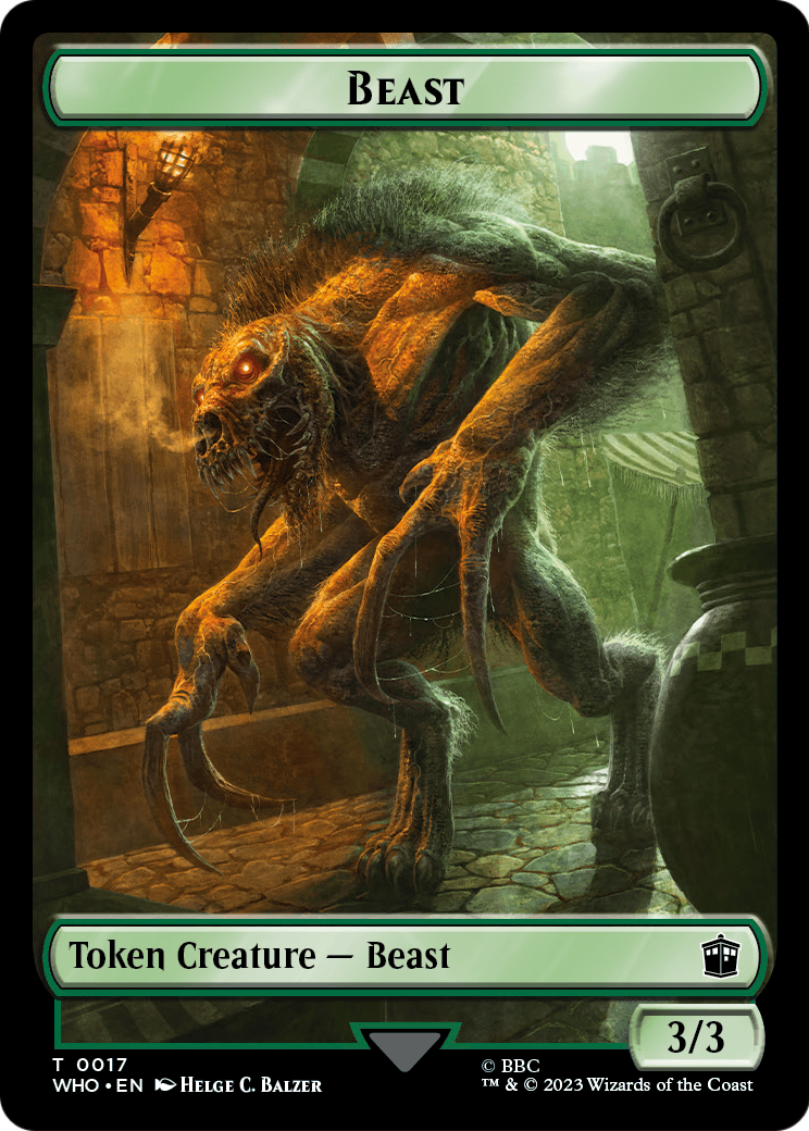 Beast (TWHO-017) - Doctor Who Tokens Foil