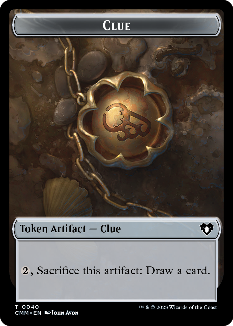 Clue (TCMM-040) - Commander Masters Tokens Foil