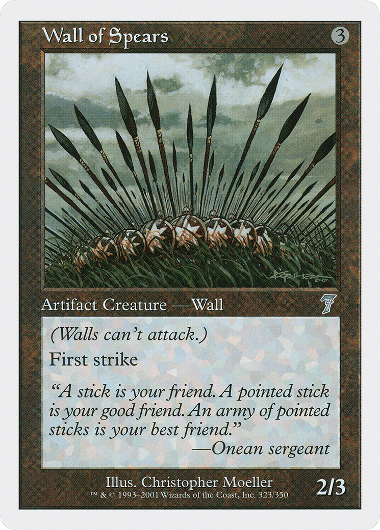 Wall of Spears (7ED-323) - Seventh Edition