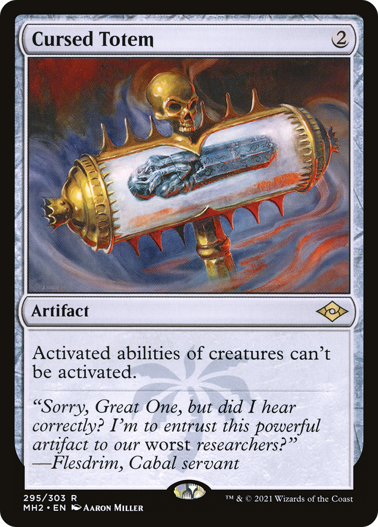 Cursed Totem (MH2-295) - Modern Horizons 2 Etched Foil