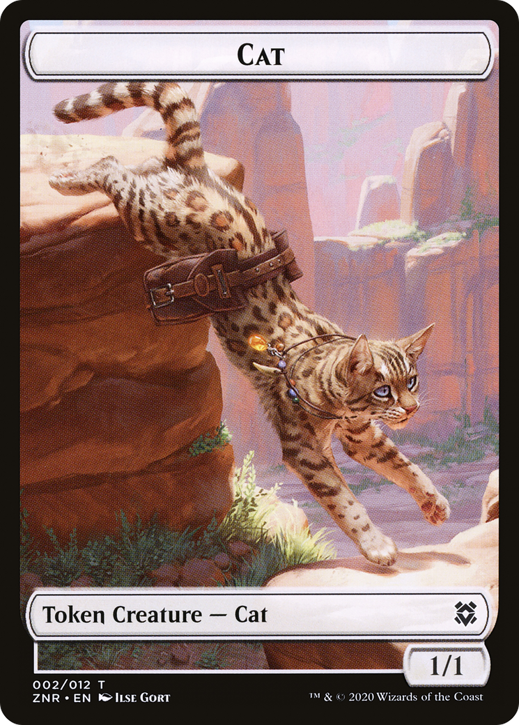 Cat (TZNR-002) - Zendikar Rising Tokens Foil