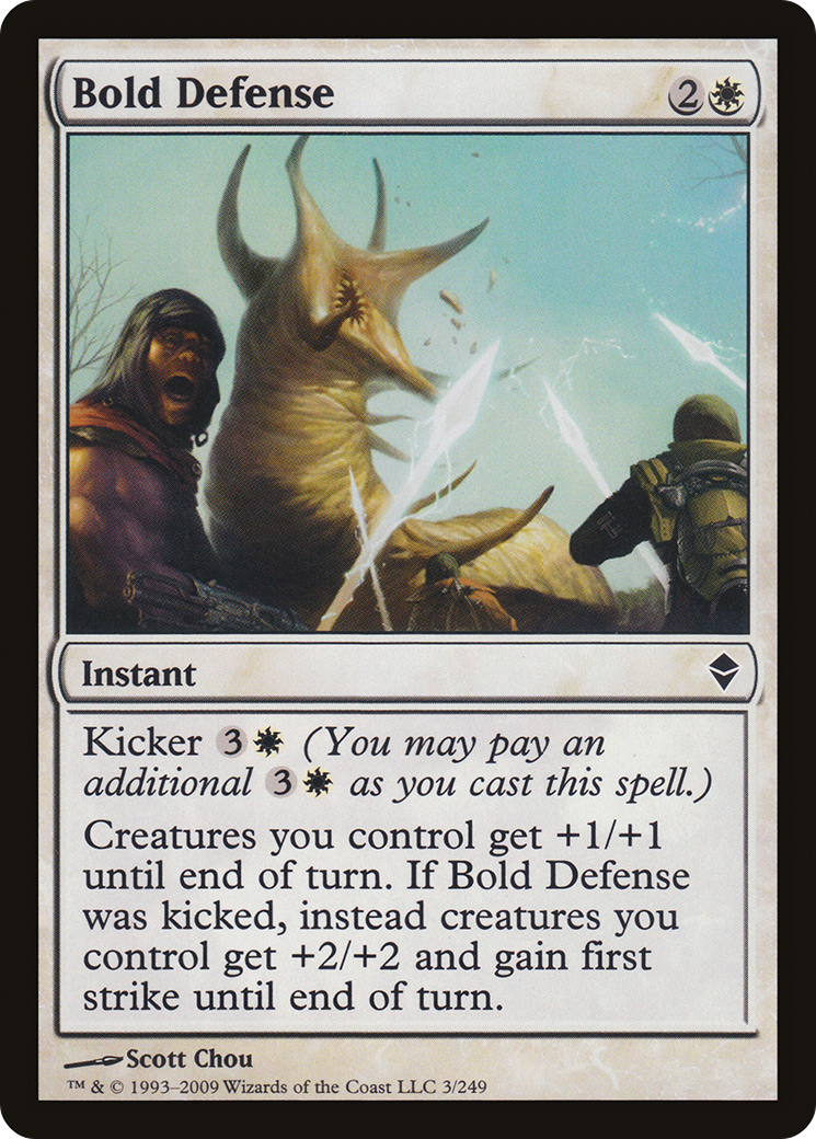 Bold Defense (ZEN-003) - Zendikar Foil