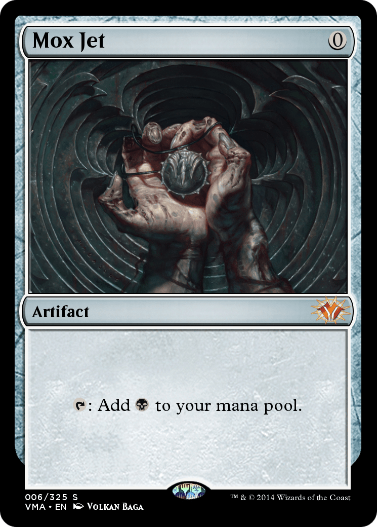 Mox Jet (VMA-006) - Vintage Masters Foil