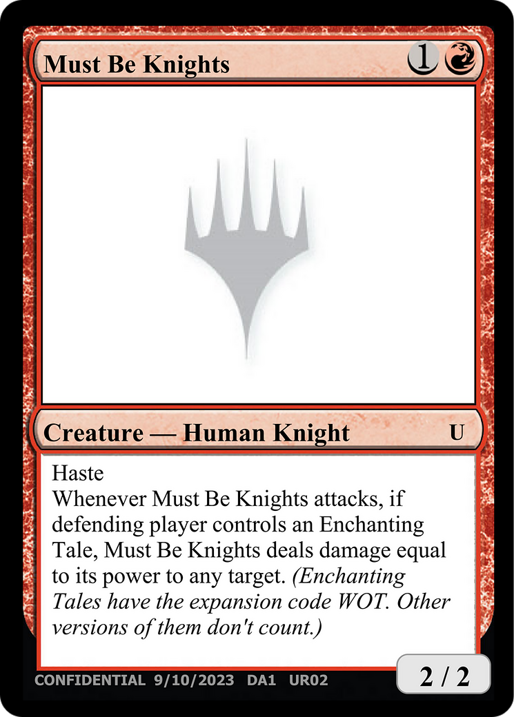 Must Be Knights (DA1-UR02A) - Unknown Event
