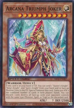 Arcana Triumph Joker (SBC2-ENA07) - Speed Duel: Battle City Finals 1st Edition