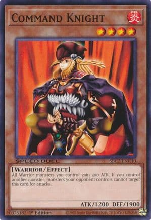Command Knight (SBC2-ENC10) - Speed Duel: Battle City Finals 1st Edition
