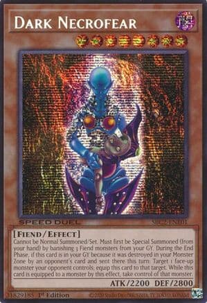 Dark Necrofear (PSR) (SBC2-ENE01) - Speed Duel: Battle City Finals 1st Edition