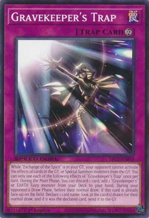 Gravekeeper's Trap (SBC2-ENF18) - Speed Duel: Battle City Finals 1st Edition