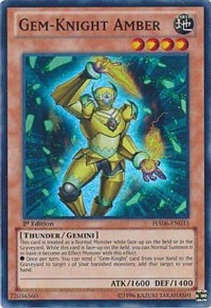 Gem-Knight Amber (HA06-EN033) - Hidden Arsenal 6: Omega Xyz Unlimited