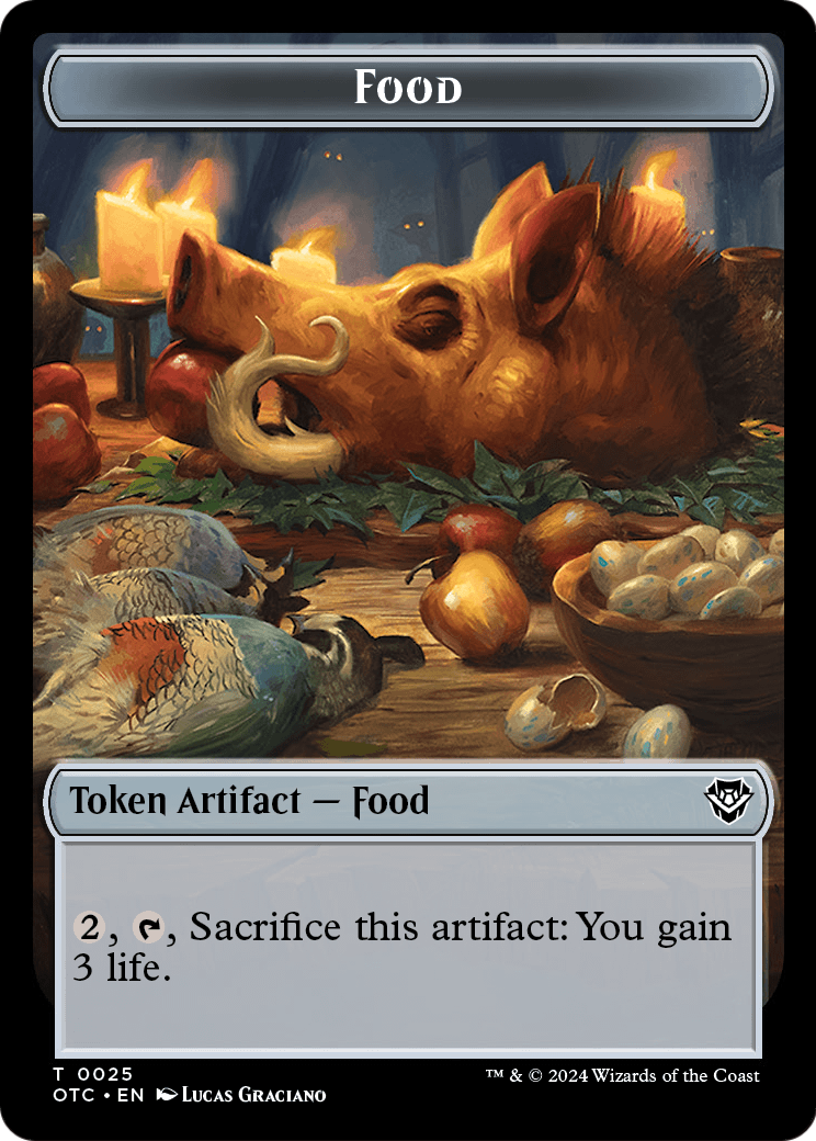 Food (TOTC-025) - Outlaws of Thunder Junction Commander Tokens Foil