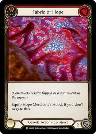 Fabric of Hope // Hope Merchant's Hood - LSS012 (LSS012) - Flesh and Blood: Promo Cards