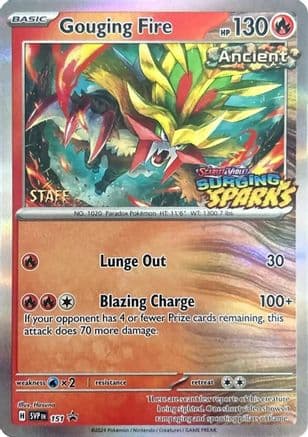 Gouging Fire (Staff) 151- SV Scarlet & Violet Promo Cards Holofoil