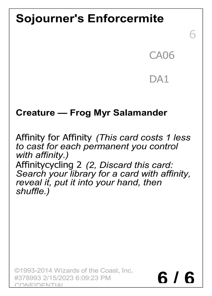 Sojourner's Enforcermite (DA1-CA06B) - Unknown Event