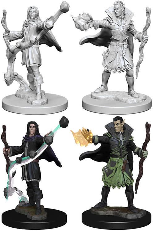 Pathfinder Battles: Deep Cuts Miniatures | Male Elf Sorcerer