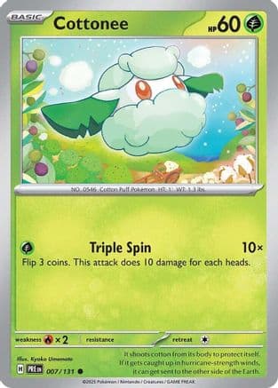 Cottonee 007- SV Prismatic Evolutions