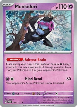 Munkidori 044- SV Prismatic Evolutions Reverse Holofoil