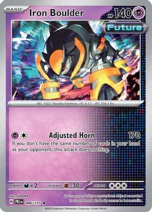 Iron Boulder 046- SV Prismatic Evolutions Holofoil