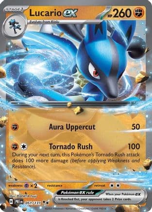 Lucario ex 051- SV Prismatic Evolutions Holofoil